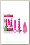 Набор анальных стимуляторов Booty Vibro Kit, розовый