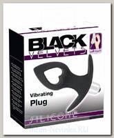 Вибростимулятор анальный Black Velvets 76 в форме конуса