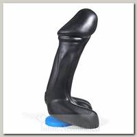 Огромный фаллоимитатор на присоске Stork Black & Blue, 20 см