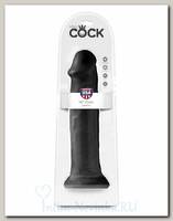 Гигант фаллоимитатор на присоске King Cock 14 Cock Flesh, 32 см, черный