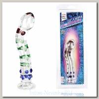 Изогнутый стимулятор из стекла CURVE EMOTIONS, 16 см
