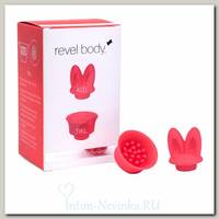 Насадки Quiet Core для пульсатора Revel Body Kiti and Tikl, красные