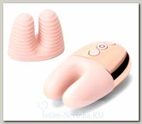 Массажер с двойной вибрацией Le Wand Double Vibe, розовое золото