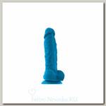 Фаллос с мошонкой ColourSoft 5 Soft Dildo, синий, 13 см