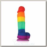 Радужный фаллоимитатор Colours - Pride Edition - 5 Dildo 12,7 см