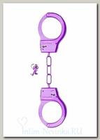 Металлические наручники SHOTS TOYS, фиолетовые