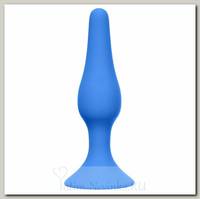 Силиконовая анальная пробка Slim Anal Plug размер XL, синяя