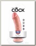 Фаллос на присоске King Cock 8 реалистичный, 19 см, телесный