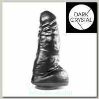 Фаллоимитатор-гигант Dark Crystal Black 46, черный 25,5 см