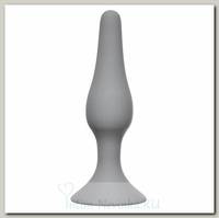 Силиконовая анальная пробка Slim Anal Plug размер XL, серая