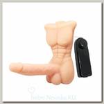 Мега вибратор в виде мужского торсаTemptation Bigger Man, 13 см