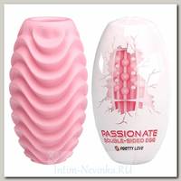 Двусторонний мини-мастурбатор яйцо Pretty Love Passionate, розовый