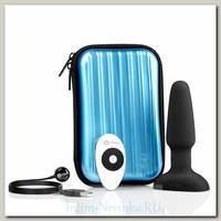 Анальный плаг премиум-качества B-Vibe Rimming Plug Teal, черный