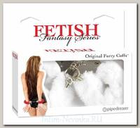 Наручники металлические Furry Love Cuffs с белым мехом