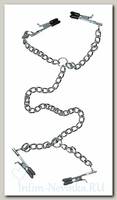 Клипсы для эрогеггых зон с цепочкой HEAVY BRIDLE
