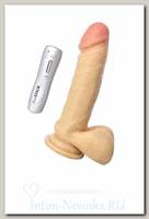 Вибратор RealStick 102 телесный, 7 режимов вибрации, 20 см