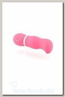 Вибратор с изысканным украшением из страз FUNNY VIBRO, розовый