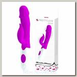Силиконовый вибратор с клиторальным отростком PrettyLove Peter