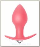 Анальная пробка Bulb Anal Plug с вибрацией, красная