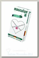 Прочные презервативы Masculan черного цвета, 10 шт
