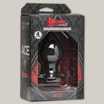 Анальная силиконовая пробка черного цвета Kink - Ace