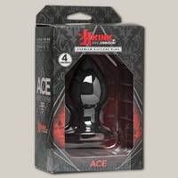 Анальная силиконовая пробка черного цвета Kink - Ace