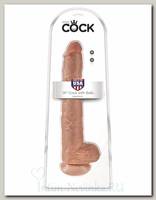 Фаллоимитатор-гигант на присоске Cock King Cock, загорелый