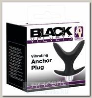 Анальная вибровтулка Black Velvets Vibrating Anchor, черная