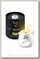 Massage Candle White Tea свеча с массажным маслом Зеленый чай, 80 мл