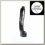 Гигантский черный фаллоимитатор Dark Crystal Black, 40 см