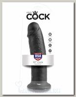 Фаллоимитатор-гигант на присоске King Cock 10 Cock, 23 см, черный