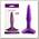 Анальный стимулятор-пробка Small Anal Plug Purple, фиолетовый