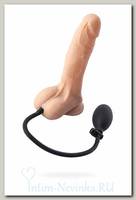 Реалистичный расширяющийся фаллоимитатор с грушей, ToyFa A-Toys, 15 см