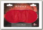 Маска на глаза Lola Toys Bondage Love Mask, красная