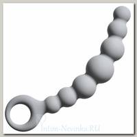 Упругая анальная цепочка Lola Toys Flexible Wand, серая