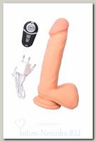Вибратор ToyFa Remote RealStick Elite реалистик на присоске, 17 см