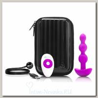 Анальные бусы B-Vibe Triplet Anal Beads Fuchsia