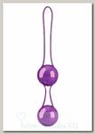 Вагинальные шарики на сцепке PLEASURE BALLS 2, фиолетовые