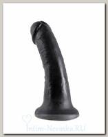 Фаллоимитатор на присоске 6 Cock 12.7 см, черный