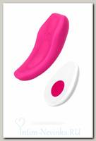 Клиторальный вибратор в трусики JOS FLIRTY из силикона, розовый 9,3 см