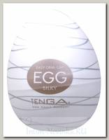 Мастурбатор Tenga Egg Silky 006 с рельефом из переплетающихся нитей